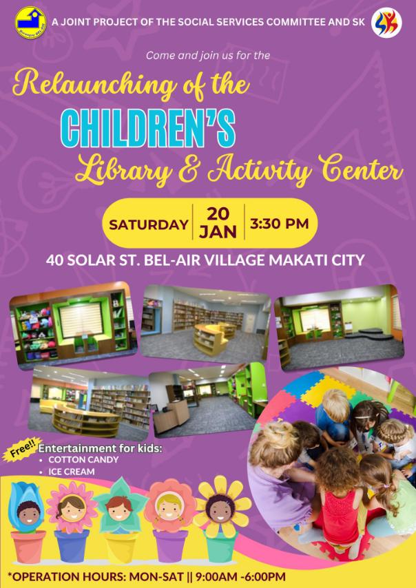 Relaunching of the Children’s Library & Activity Center